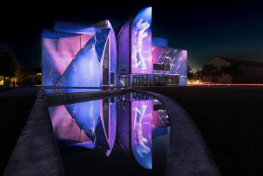 Festival of Lights 2022 - Soissons - Mapping on the facade of the city of music and dance