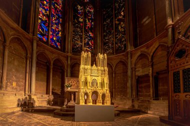 Reims Cathedral - FranceMiniature representation of the cathedral inside.