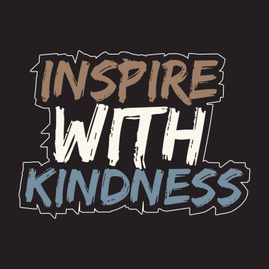 Motivasyonal ve ilham verici harf dizaynı metin etkisi t-shirt tasarımı