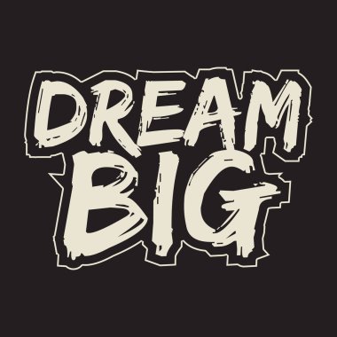 Motivasyonal ve ilham verici harf dizaynı metin etkisi t-shirt tasarımı