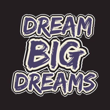 Motivasyonal ve ilham verici harf dizaynı metin etkisi t-shirt tasarımı