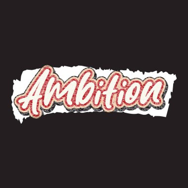 Motivasyonal ve ilham verici harf dizaynı metin etkisi t-shirt tasarımı