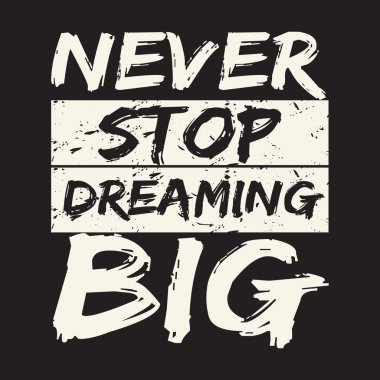 Motivasyonel ve ilham verici alıntılar metin efekti tipografisi koyu t-shirt tasarımı