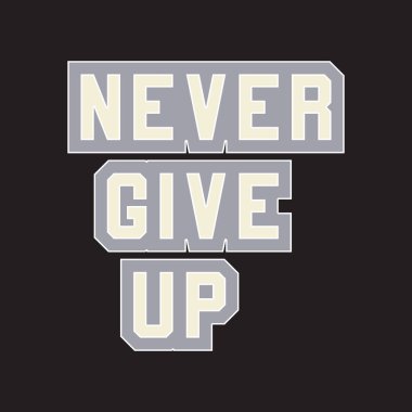 Motivasyonel ve ilham verici alıntılar metin efekti tipografisi koyu t-shirt tasarımı