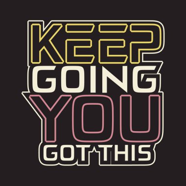 Motivasyonel ve ilham verici alıntılar metin efekti tipografisi koyu t-shirt tasarımı