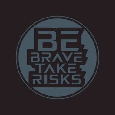 Motivasyonel ve ilham verici alıntılar metin efekti tipografisi koyu t-shirt tasarımı