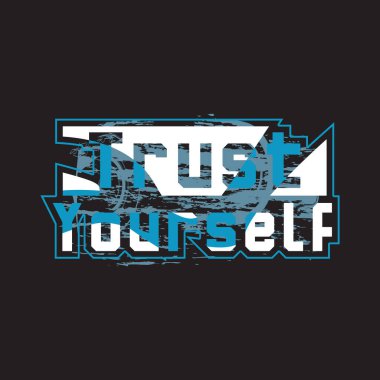 Motivasyonel ve ilham verici alıntılar metin efekti tipografisi koyu t-shirt tasarımı