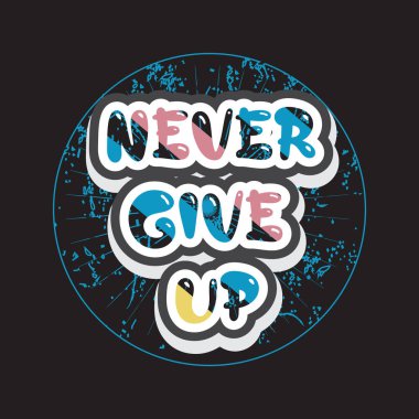 Motivasyonel ve ilham verici alıntılar metin efekti tipografisi koyu t-shirt tasarımı