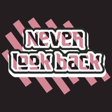 Motivasyonel ve ilham verici alıntılar metin efekti tipografisi koyu t-shirt tasarımı