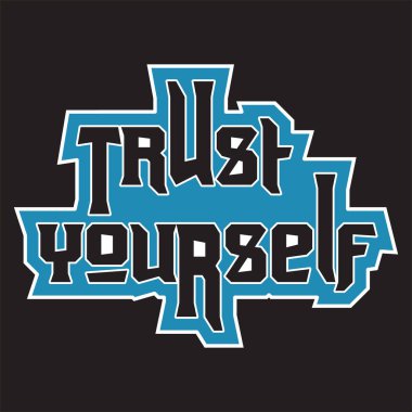 Motivasyonel ve ilham verici alıntılar metin efekti tipografisi koyu t-shirt tasarımı