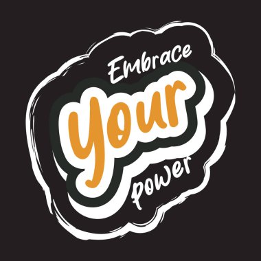 Motivasyonel ve ilham verici alıntılar metin efekti tipografisi koyu t-shirt tasarımı