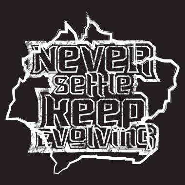 Motivasyonel ve ilham verici alıntılar metin efekti tipografisi koyu t-shirt tasarımı