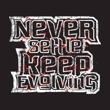 Motivasyonel ve ilham verici alıntılar metin efekti tipografisi koyu t-shirt tasarımı