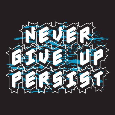 Motivasyonel ve ilham verici alıntılar metin efekti tipografisi koyu t-shirt tasarımı