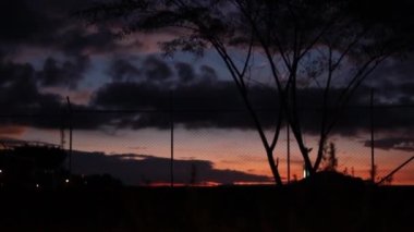 Kolombiya 'nın güzel Latin gün batımı turistik şehri