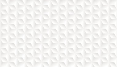 Altıgenli beyaz kağıt dokusu, 3D yıldız, kağıt sanatçısı. Geometrik dikişsiz desen vektör çizimi.