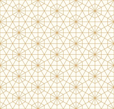 Altıgen ızgara çizgisi olan kusursuz geometrik desen, modern çağdaş üçgen arka plan vektörünü tekrarlar.