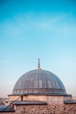 İstanbul 'daki cami kubbesi, hindi. tepeden görünüm.