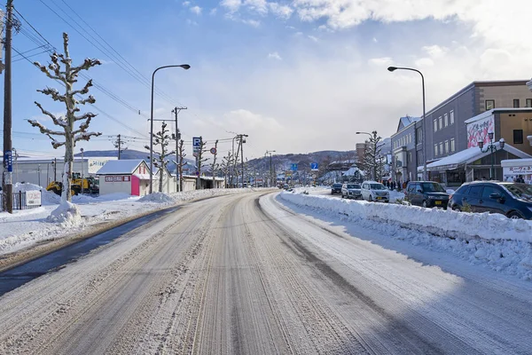 Otaru Japão Dezembro 2022 Snow Covered Streets Otaru Otaru Popular — Fotografia de Stock