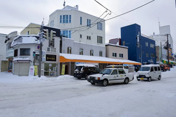 Otaru Japan December 2022 Snow Covered Streets Otaru Otaru Popular — Stock Photo, Image