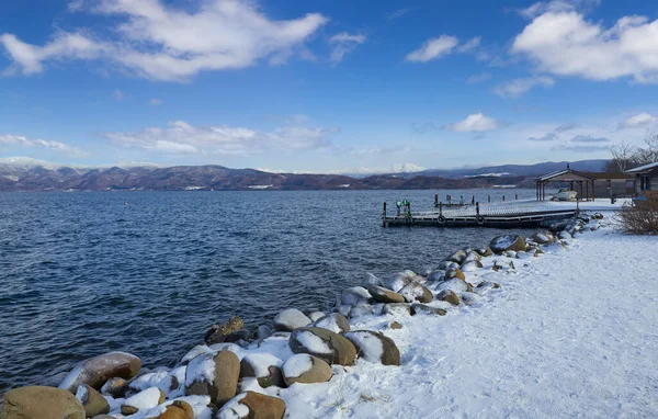 Winter View Landscape Lake Toya Toyako Town Hokkaido Japan —  Fotos de Stock