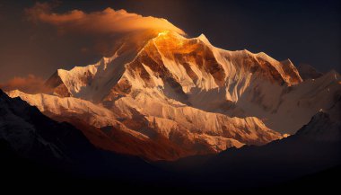 Himalaya altın saat görüntü