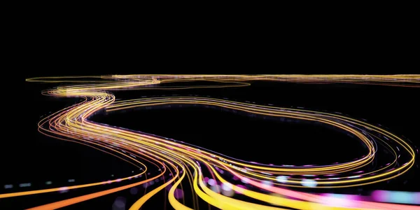 Bstract Prędkość Przepływu Światła Gradientu Estetyki Intricate Projekt Oświetlenia Renderowanie — Zdjęcie stockowe