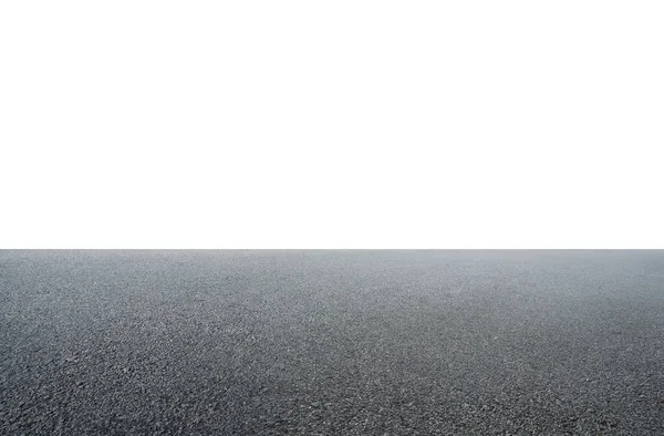 白い背景を持つ空のアスファルト床 — ストック写真