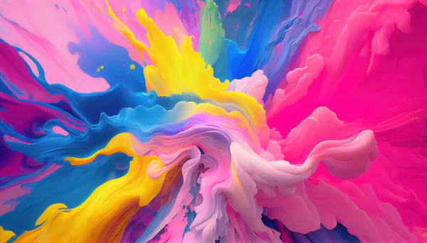 Abstrakte Illustrationen Malen Textur Einem Regenbogen Von Farbtönen — Stockfoto