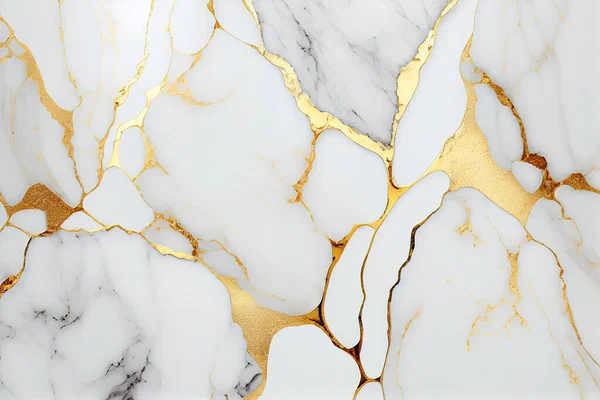 Nobel Wit Goud Marmeren Textuur Tegel Afbeelding — Stockfoto