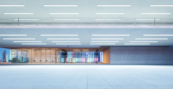 Modern Glass Wall Commercial Buildings Exterior Realistic Rendering — Fotografia de Stock