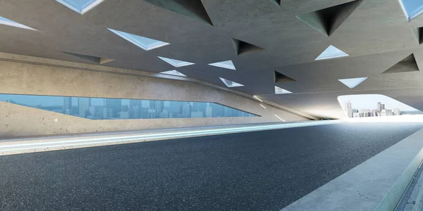 Arquitetura Estrada Telhado Aspahalt Vazio Com Design Elemento Triangular Adequado — Fotografia de Stock