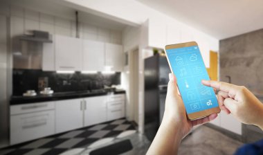El aydınlatma akıllı telefon ile uyum sağlıyor..