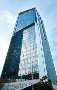 KUALA LUMPUR, MALAYSIA - NOV 08, 2023: Affin Bank Genel Merkezi, Kuala Lumpur 'un kalbindeki Tun Razak Exchange adlı modern yeni CBD' nin ana konumu