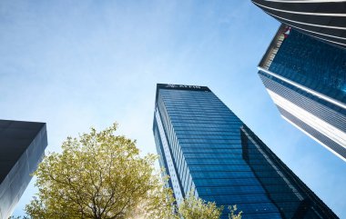 KUALA LUMPUR, MALAYSIA - NOV 08, 2023: Affin Bank Genel Merkezi, Kuala Lumpur 'un kalbindeki Tun Razak Exchange adlı modern yeni CBD' nin ana konumu