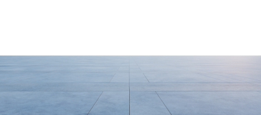 Beyaz arkaplanda boş beton zemin oluşturuluyor ve minimalist alan yaratılıyor