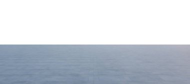 Beyaz arka planda ufka doğru uzanan beton zemin, fotoğraf kompozisyonları ve maketleri için ideal. 3d oluşturma