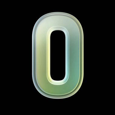 Başlangıç, başlangıç veya geri sayımı temsil eden siyah bir arkaplanda sıfır numara parlıyor. 3d oluşturma