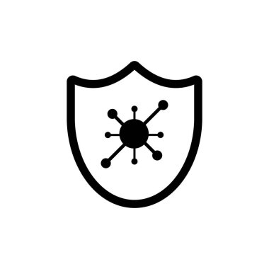 Coronavirus icon, Covid-19 sign, vector icon, virus. bacteria and vaccine