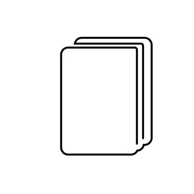 Bir satırlık günlük. Kağıt ve belge tek çizgi çizimi. Devamlı bir çizgi. Vektör Eps10.