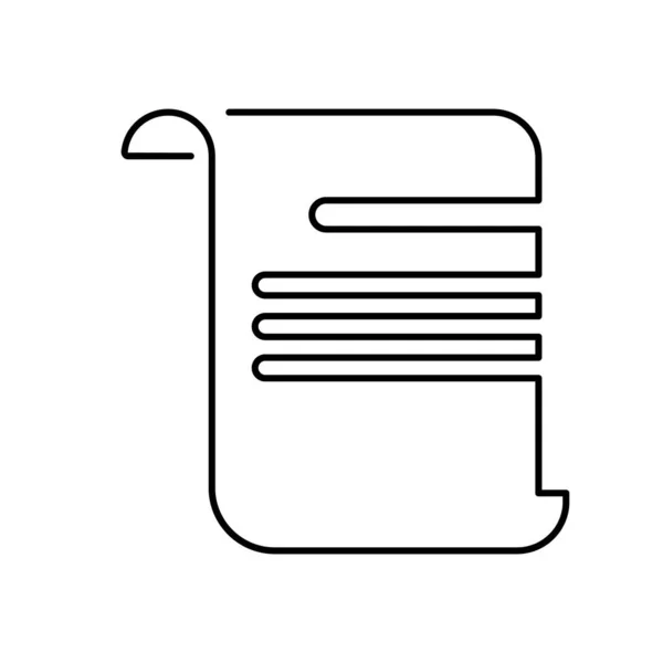 Βαθμολόγηση Συνεχής Γραμμή Diplom Εικόνα Εικονίδιο Απομονωμένο Σύμβολο Διάνυσμα Σημάδι — Διανυσματικό Αρχείο