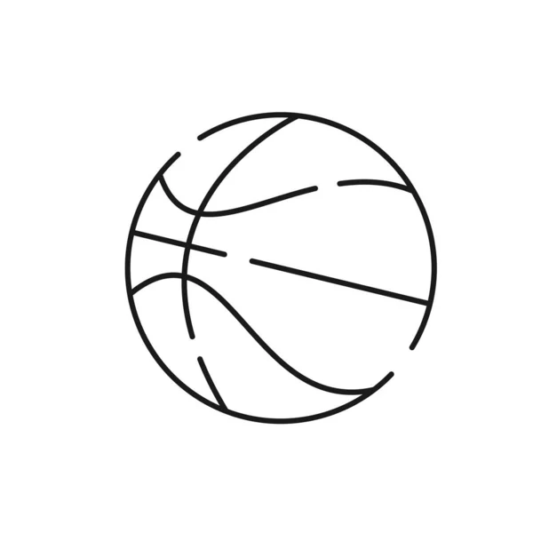 シンプルな教育と現代的な概念と編集可能なストローク ウェブサイトの資産とインフォグラフィックピクトグラムのために使用して学校のラインアイコンに戻ります レッスン コース バスケットボール — ストックベクタ