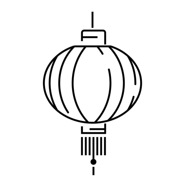 Iconos Chinos Año Nuevo 2022 Ventilador Mano Luz Comida Vector — Archivo Imágenes Vectoriales