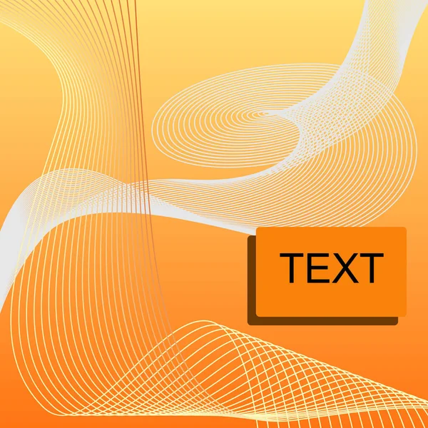 Abstraktní Vektorově Žluté Pozadí Textem — Stockový vektor