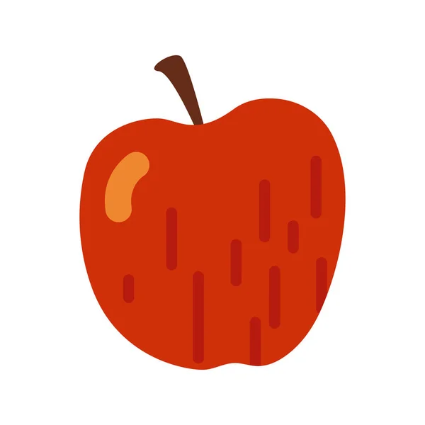 Red Apple Autumn Vector Illustration Icon Eps10 — Stock Vector
