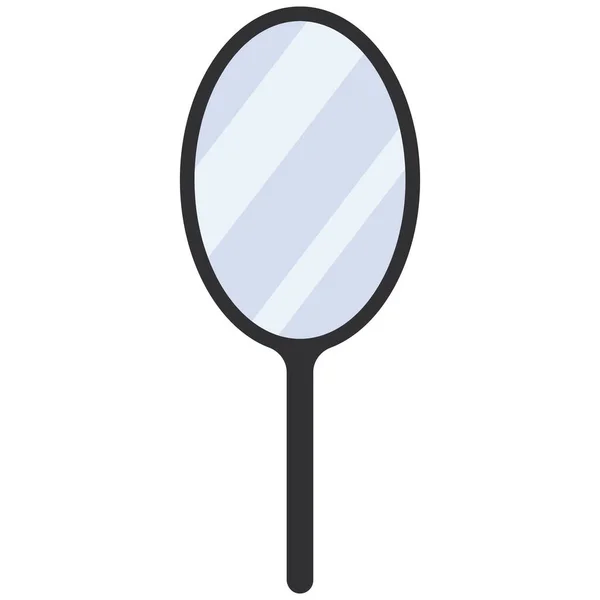 Ilustração Vetor Símbolo Ícone Espelho Mão Barbeiro Barbearia — Vetor de Stock