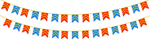 Bandeiras Coloridas Festa Vetorial Paleta Pastel —  Vetores de Stock