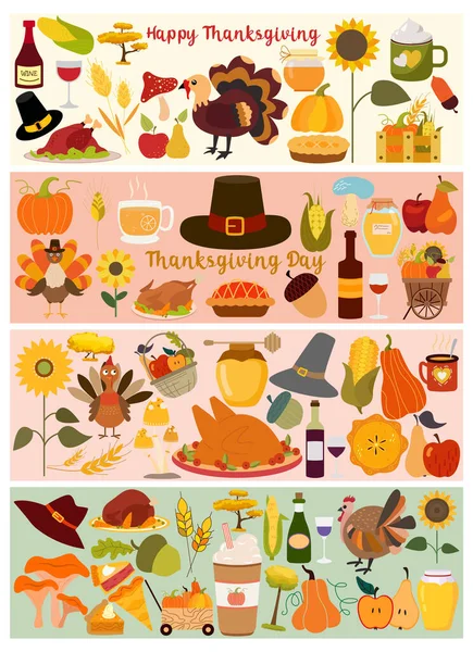 大盘感恩节或秋季叶子 草莓收获节病媒为您的设计说明 感恩节快乐 — 图库矢量图片
