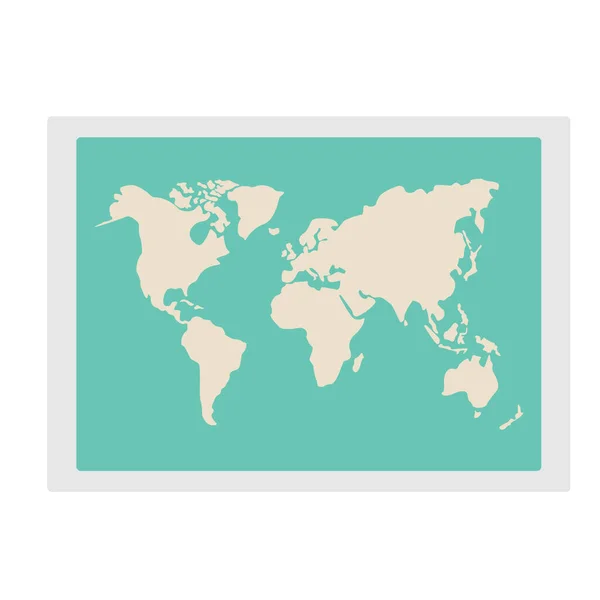 Mapa Del Mundo Para Viajar Ilustración Vector Eps10 — Archivo Imágenes Vectoriales