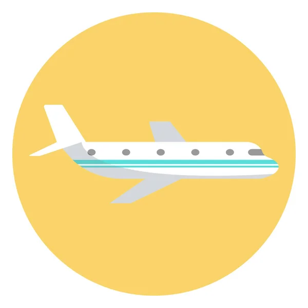 飛行機は青空の背景に飛んでいる 空の概念の飛行機 — ストックベクタ